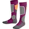 FALKE SK2 Intermediate K Kh lana filo funzionale caldi spessi 1 paio, Calzini da sci Unisex - Bambini, Verde Vivid Green 7231, 31-34