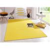 HANSE Home Tappeto Fancy - Tappeto da Soggiorno in Tinta Unita Moderno in Velluto, per Sala da Pranzo, Soggiorno, cameretta dei Bambini, corridoio, Camera da Letto, Cucina, Giallo, 100 x 150 cm