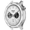 Yikamosi Acciaio inossidabile Anello della lunetta Compatibile con Xiaomi Watch S4/Watch S3,Bezel Ring Adhesive Cover Anti graffio e protezione dalle collisioni per Mi Watch S4 Accessory,Fili Argento