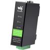 Waveshare Rail-Mount Serial Server RS232/485/422 to RJ45 Ethernet Module POE Function TCP/IP to Serial Supports Modbus Gateway for Data Acquisition IoT Gateway and Intelligent Instrument Monitoring