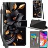 PHINIENLAND Cover per Samsung Galaxy A70 PU Pelle Custodia Flip Fiori