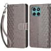KENHONER Custodia per Motorola Edge 60 Fusion/Edge 60 Cover, Grigio