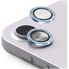 GIOPUEY 2 Pezzi Pellicola Fotocamera Compatibile con iPad Air M2 11 inch/13 inch 2024, [Protezione Completa][Doppia Protezione] Metallo + Vetro Temperato, Protezione Fotocamera - Bling Blue