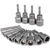 MZPQALRS 14 Pezzi Bussole per Avvitatore, 6-19 mm Magnetico Hexagon Nut Driver Drill Bit, Attacco Esagonale da 1/4 per Trapani, Dadi e Adattatori per Bussole a Percussione