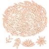 BTMIEY Foglia di petalo in ceramica, mosaico per fai da te, 500 g, parti irregolari a mosaico, fai da te, pietre per artigianato, hobby, arte, decorazione da parete (rosa)