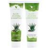 Forever Living Products Forever Living - Shampoo e risciacquo balsamo all'aloe e jojoba, confezione doppia