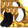Lunamoon 100 paar Cerotti per Estensioni Ciglia Eyelash Pads Occhio Patch Extension Ciglia Pads Occhi da Ciglia Finte Eye Gel Patches for Eyelash Extension(BLACK GOLD100)