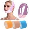AYNKH AYNKG - 1 maschera per sollevamento del mento (rosa), 3 nastri per lifting facciale, 2,5 cm x 5 m, nastro antirughe per il viso, cerotto antirughe, cerotto antirughe, cerotti rassodanti e rassodanti