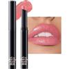Lestpola Rossetto glitterato rosa chiaro, metallizzato Shimmer Lipstick, Diamond Shiny Matte Lipstick, Full Coverage, colore intenso, impermeabile, durevole, bastone di emergenza, cremoso, lucidalabbra per