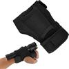 COYUN Fondina tattica per torcia da polso,20-25 mm,supporto per braccio in nylon ispessito per torce subacquee, supporto per torcia in nylon elastico per avventure all'aria aperta, Nero