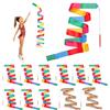 APOMOONS 12 pcs Nastro Ginnastica Ritmica Bambina, Nastro da Ginnastica con Bastoni | Nastro per Danza, Nastri da Artistica, per Bambini, Allenamento di Danza, 2M