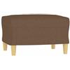 vidaXL Poggiapiedi Marrone 60x50x41 cm in Tessuto