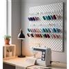 JL House. 20 pezzi di filo da cucito con ganci compatibili con la parete forata Ikea Skadis I SKadis accessori supporto piastra forata per rotoli di filo (bianco)
