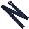 Aerzetix - Set di 6 Cerniere Lampo a Spirale N°5 75cm separabili Colore Blu Scuro con cursore Decorativo | per Giacca Cappotto Accessorio e Cucito di Abbigliamento