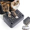 Kalolary Rampa Lettiera per Gatti, Sgabello a Pedale con Funzione Filtro Facile da Pulire per Animali Domestici con Gradino Anteriore per Lettiera per Gattini Gatti Piccoli e Anziani (Grigio Scuro)