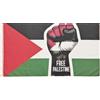 Pandiui23 Bandiera della Palestina, 150 x 90 cm, Red, White, Black, Patriottico