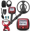 KAIWEETS Metal Detector, 2026 Nuova Versione Rilevatore di metalli con asta telescopica integrata monopezzo, rapido da montare, localizzazione precisa, per adulti, Pinpointer, bobina impermeabile IP68