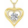 CDE Collana Donna Cuore Regalo Gioielli Donna Pendente Argento S925 Diamante in Moissanite 1-3ct Purezza VVS1 Colore D per Festa Della Mamma Compleanno San Valentino per Lei Mamma Fidanzata Moglie Amica