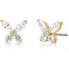 Limerencia G23 Orecchini Titanio Donna Bambina con Zirconia Cubica, 20G Orecchini Medici Senza Nichel per Orecchie Sensibili