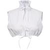 UniqKaliber Elizabethan Partlet Rinascimento Finto Collare Staccabile Volant Camicetta Dickey Collar Vintage Undershirt Accessori, bianco, XXL-3XL