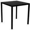 Tavolo Autolivellante in Metallo per Esterni - 80x80 Nero