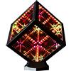 The Hyperspace HyperCube Nano Infinity Cube LED Light con Stand - Lampada da Tavolo Portatile Reattiva al Suono da 5,5 Pollici, RGB Multicolore Abilitata all'App, Specchio Artistico Decorativo per Atmosfera da Festa