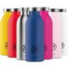 24Bottles Clima Bottle - Borraccia Termica 500 ml, Borraccia Acciaio Inox, Bottiglia Termica 100% Ermetica (24h Cold 12h Hot), Design Italiano, Borracce Termiche, Water Bottle Mauve