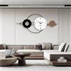 GSWBO Moderno Grande Orologio da Parete, Stile Minimalista Silenzioso Orologio al Quarzo, 3D Creativo Orologio da Muro Decorativo per Soggiorno Camera da Letto Ufficio Cucina (L-100X45CM)