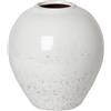 Broste Copenhagen Ingrid M 14463234 - Vaso in ceramica, 24 x 24 x 25,5 cm, colore: Grigio chiaro e bianco