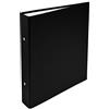 Exacompta 51071E Raccoglitore A5 2 Anelli | Formato A5, Dorso 40 mm, Capacità 250 fogli | Copertina Rigida Polipropilene Resistente | Produzione Francese FSC | Colore Nero