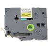 BROVACS 1 confezione di nastro adesivo nero su giallo extra forte compatibile per Brother P-Touch TZ S631 TZe S631 12 mm 1/2 OPA1263