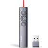 Norwii N95 Clicker per presentazioni, Clicker per presentazioni PowerPoint, puntatore senza fili ricaricabile, clicker per PC/Laptop/e-Book in aula, auditorium, chiesa (Rosso, USB-A)