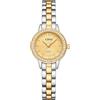 CIVO Orologio Donna Piccolo Acciaio: Gioiello Elegante Analogico Bicolore | Vintage Quadrante a Cerchi Concentrici in Rilievo Diamanti Versatile Uso Quotidiano - Regalo Mamma Moglie Natale Compleanno