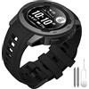 ANBEST Compatibile con Instinct 2S Cinturino, Braccialetto Sport di Ricambio in Silicone Adatto per Instinct 2S Solar Smart Watch, Nero