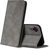 ZONNAVI Cover per Samsung Galaxy Xcover 5, Flip Custodia Pelle PU con [Slot Cart] [Supporto Stand] [Magnetica], Cover a Libro Portafoglio per Samsung Galaxy Xcover 5 (Grigio)