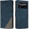 SONWO Cover per Xiaomi Poco X4 PRO 5G Custodia, Flip Caso in PU Pelle Case Cover Premium Portafoglio Custodia per Xiaomi Poco X4 PRO 5G, Slot per Schede, Supporto Stand, Blu