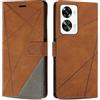 SONWO Cover per OnePlus Nord 2T 5G Custodia, Flip Caso in PU Pelle Case Cover Premium Portafoglio Custodia per OnePlus Nord 2T 5G, Supporto Stand, Slot per Schede, Marrone