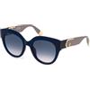 Furla Occhiali da Sole SFU813V 03GR BLU OPALINO LUCIDO 53/21/140 Donna
