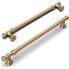 Amerdeco 10 Pezzi Maniglie per Mobili da Cucina Foro 192mm, Oro Champagne, in Lega di Zinco, per Armadietti e Cassetti UK0017
