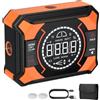 BOBOVAV Level Box Digitale 3-in-1,LCD Inclinometro Magnetico Ricaricabile,Angle Finder con Laser Verticale Orizzontale e Incrociata 4x90°2x180°,4 Unità di Misura, per Falegnameria Costruzioni
