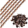 QUARKZMAN 5pz Tappezzeria Chiodi Strisce, 1Metro Lucido Decorativo Chiodo Rifiniture per Divano Testata Sedia Mobili con Tappezzeria Chiodi (11mm Rame)