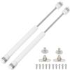 Bohaner 2 cerniere a gas 40N per ante di armadietti, lembi a molla, colore bianco, supporto per barra e credenza da cucina, pressione 40 N