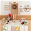 GEEKHOM Set di 65 porta gnomo per Natale, accessori per gnomi, con lettere di gnomo, cantiere, stencil - Set completo fai da te per bambini, gnomo di Natale, decorazione natalizia