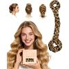 BONNET QUEEN Bigodini Morbidi per Dormire Satin Bigodino Lungo per Boccoli Arricciacapelli Senza Calore Hair Curler Heatless Curls con Scrunchie, Grandi, 1PZ, Leopardo