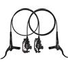 AEYINO Set di freni a disco per mountain bike, linea idraulica MTB per freni a disco con pinza e leve in lega di alluminio/160 mm rotor/is/PM adattatore universale per bici elettriche/biciclette
