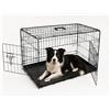 Bunny Business Underdog, gabbia per cani in metallo, pieghevole, con 2 ante scorrevoli, resistente alla masticazione, resistente, soluzione per addestramento dei cuccioli (91,4 cm grande, gabbia per