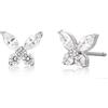 Limerencia G23 Orecchini Titanio Donna Bambina con Zirconia Cubica, 20G Orecchini Medici Senza Nichel per Orecchie Sensibili