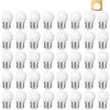 Suncan 40 lampadine a LED E27, luce bianca calda, 1 W, G45, piccole lampadine, 1 W, sostituisce lampadine da 5 Watt, 2700 K, per luci impermeabili, per feste e vacanze