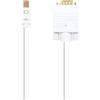 Brightium Cavo convertitore da Mini DisplayPort a VGA, maschio a maschio, di lunghezza 2,0 metri, ideale per collegare dispositivi con uscita Mini DP a schermi con ingresso VGA.