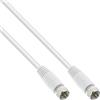 InLine 69350 cavo coassiale 0,5 m F SAT Bianco
